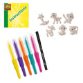 SES Creative - Creative Ses blow airbrush pens - safari dieren 6 stuks