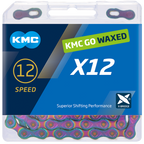 Kmc ketting x12 12v 126l waxed aurora blauw