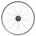 Shimano achterwiel 28 inch nexus 7 naaf (zwart) - zac2000 velg (zwart zilver) met rvs spaken - voor schijfrem