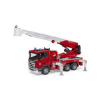 Bruder - Bruder scania super 560r brandweerladderwagen met waterpomp - 1:16
