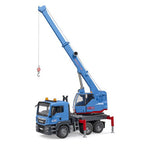 Bruder - Bruder 3771 vrachtwagen man met kraan blauw