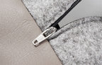 Bia - kunstleer hoes hondenmand taupe