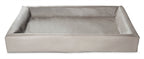 Bia - kunstleer hoes hondenmand taupe