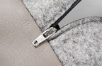 Bia - kunstleer hoes hondenmand taupe