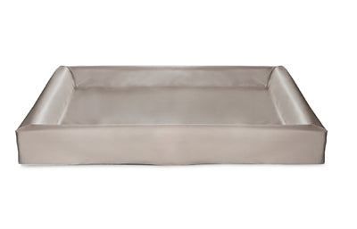 Bia - kunstleer hoes hondenmand taupe