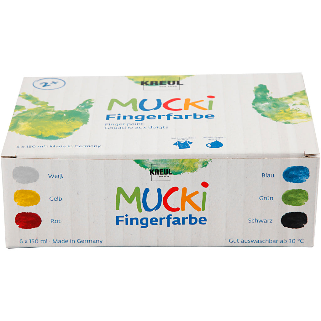 Overige merken kreul mucki vingerverf 6x150 ml