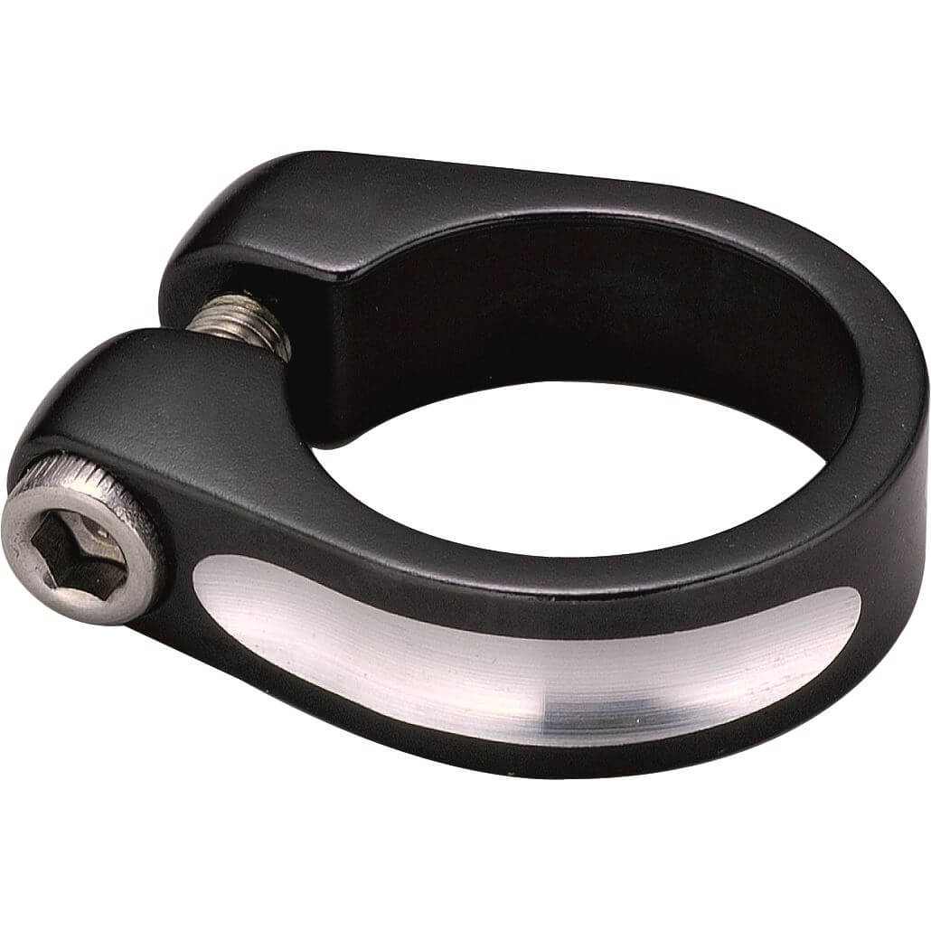Collier de serrage de tige de selle Union SC-60 28,6 mm Hexagone Noir (Carte)