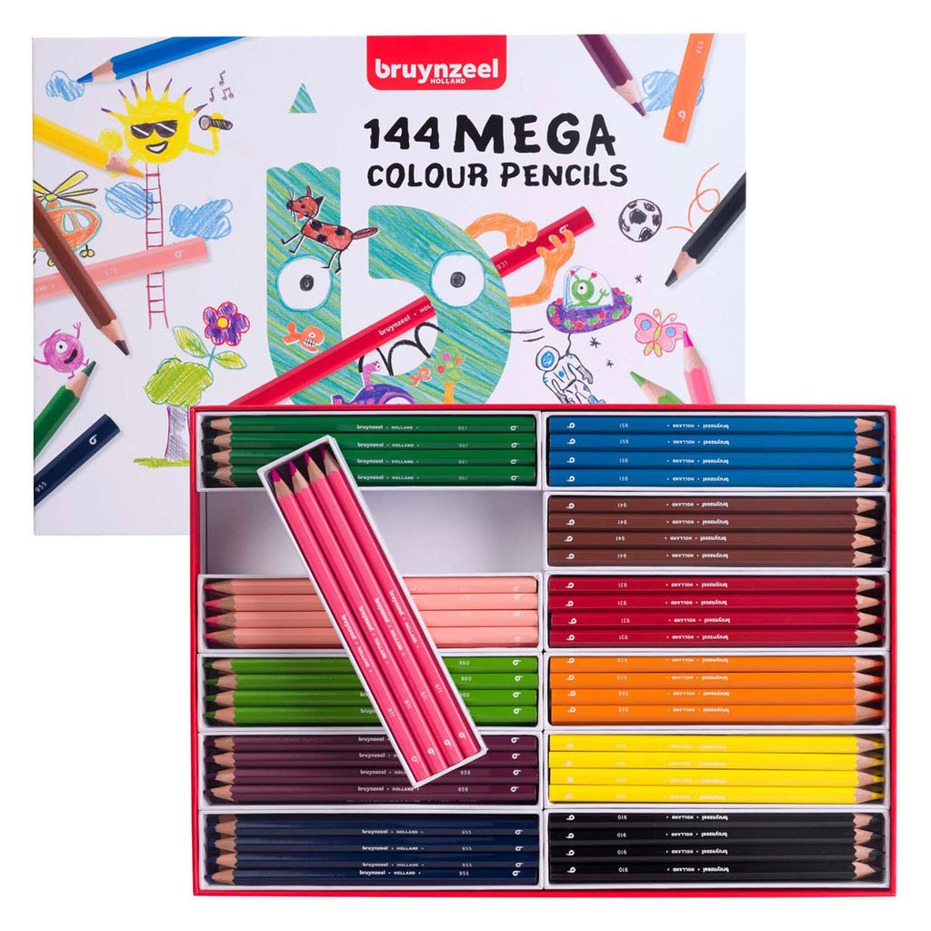 Bruynzeel - mega kleurpotlodenset 12x12 kleuren