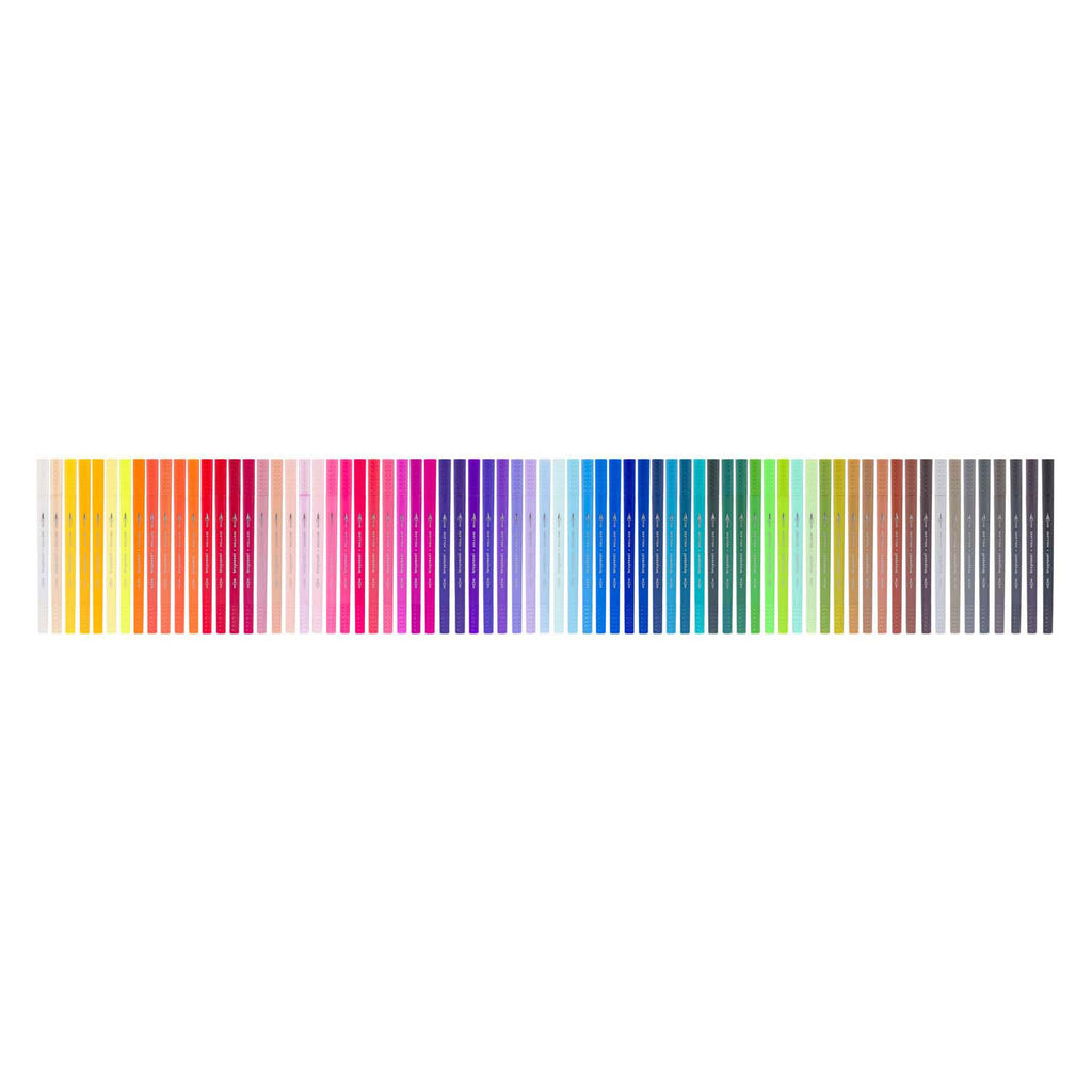 Bruynzeel - creatives fineliner brushpen set 72 kleuren