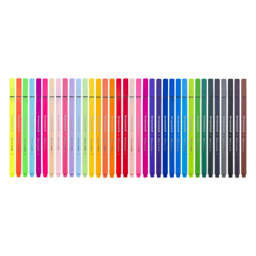 Bruynzeel - fineliner set 36 kleuren