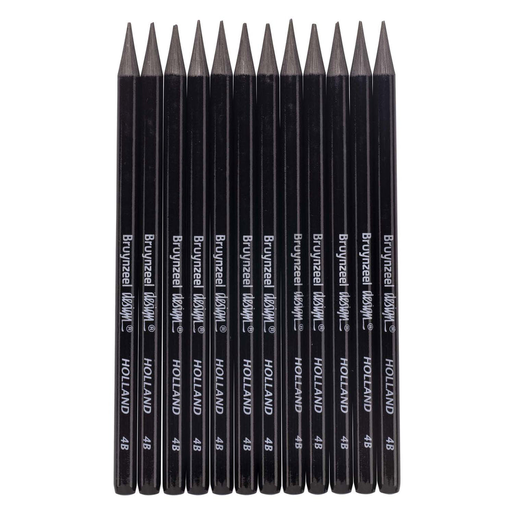 Bruynzeel design grafietstift 4b - 12st.