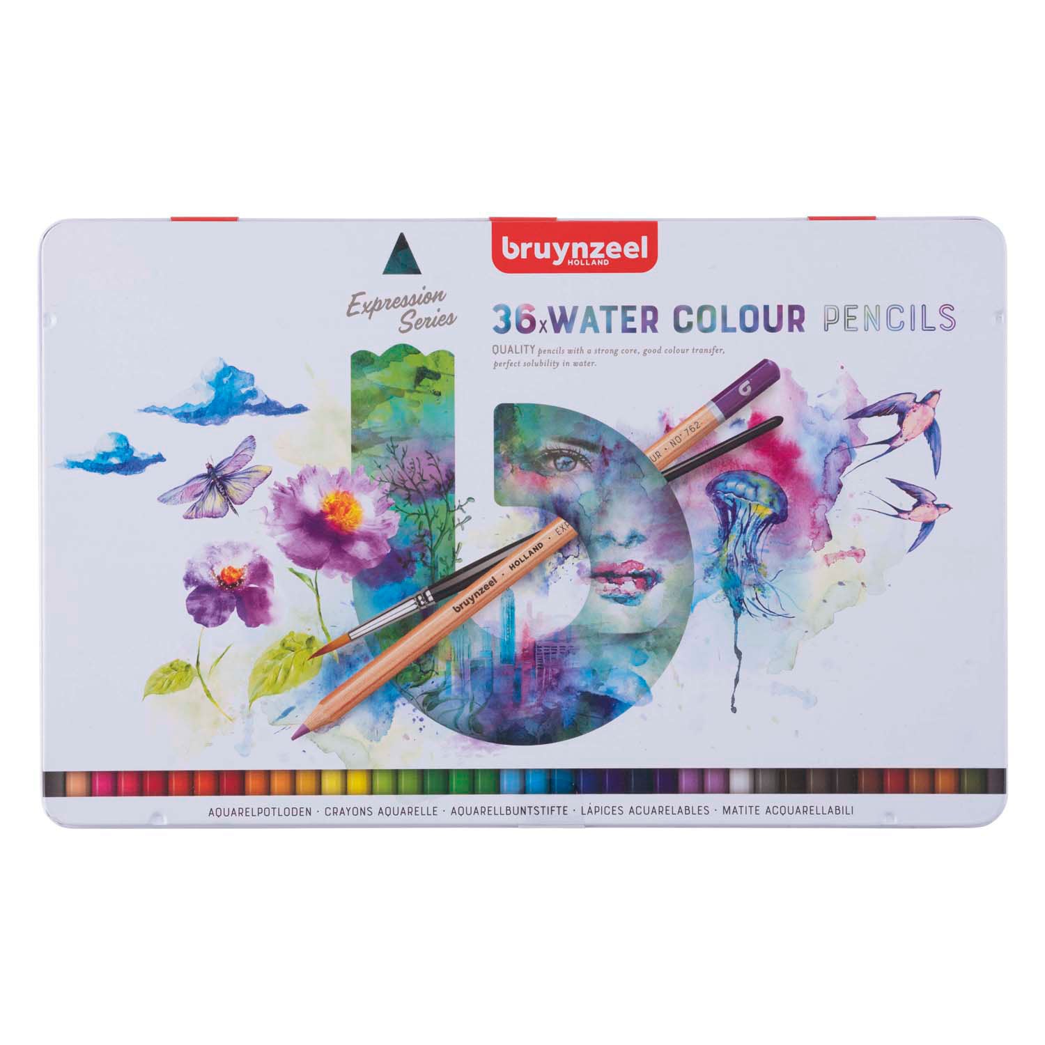Bruynzeel - expression aquarelpotloden blik 36