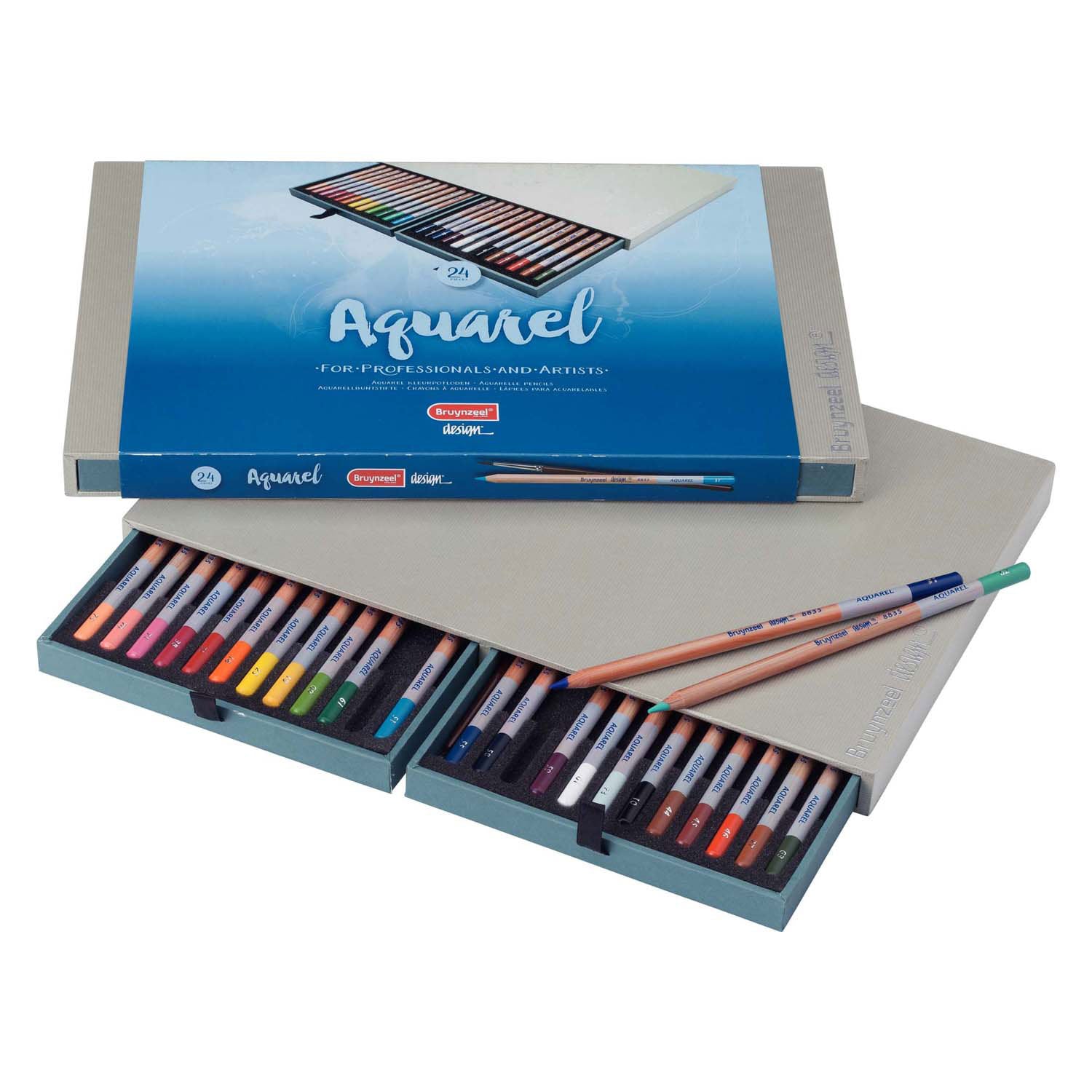 Bruynzeel - aquarelpotloden box 24