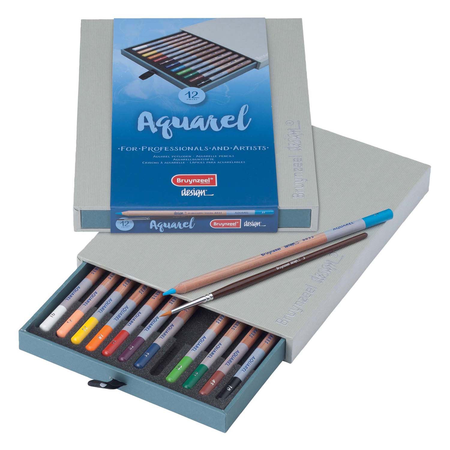 Bruynzeel - aquarelpotloden box 12