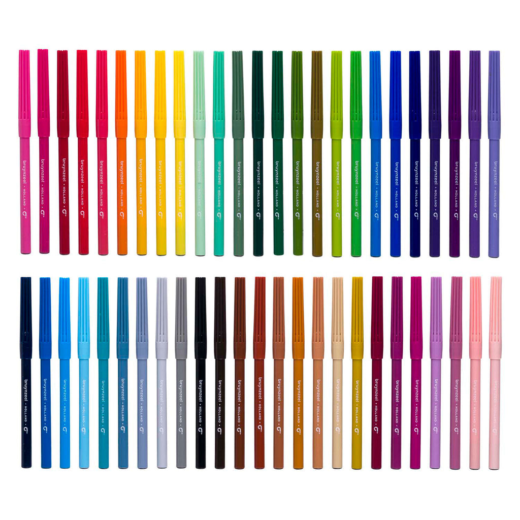 BRUYNZEEL - BRUYNZEEL viltstiften set 50 kleuren