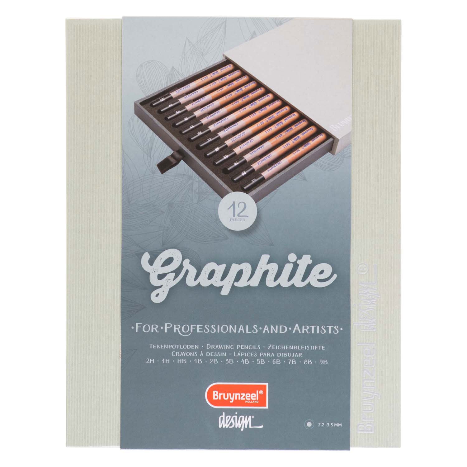 Bruynzeel - design graphite box 12 stuks