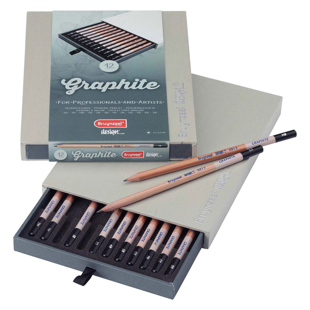 Bruynzeel - design graphite box 12 stuks