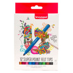 Bruynzeel - super point viltstiftenset 12 kleuren
