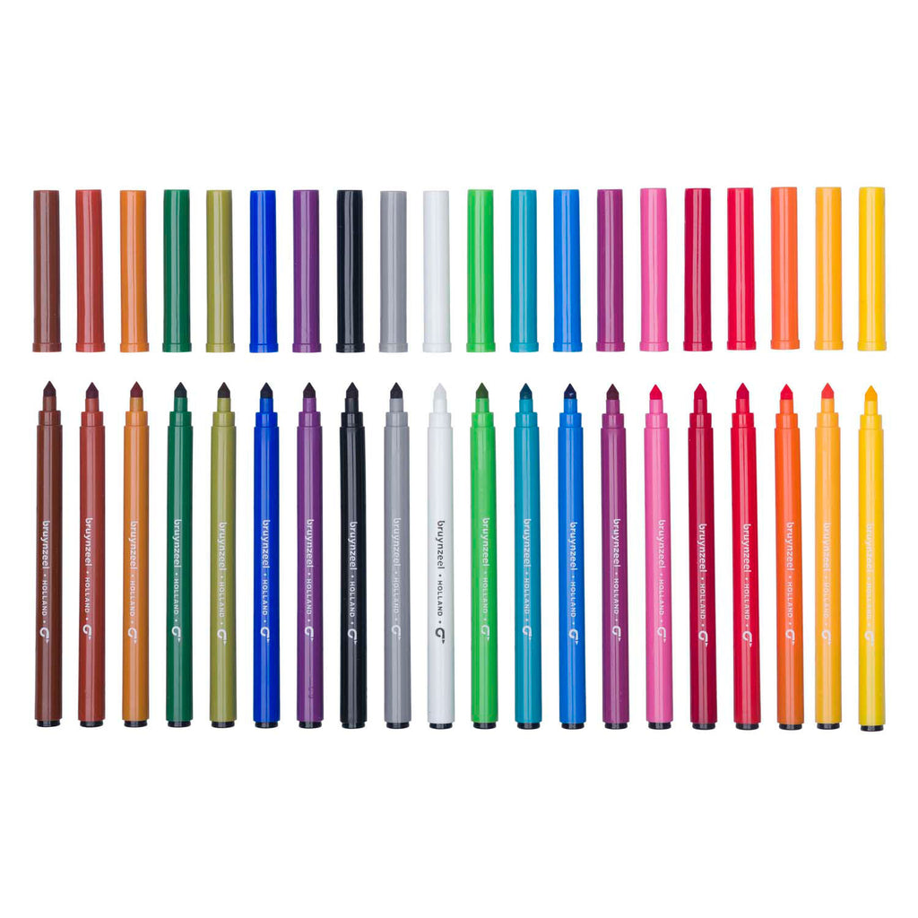 Bruynzeel - kids super point viltstiften set 20 kleuren
