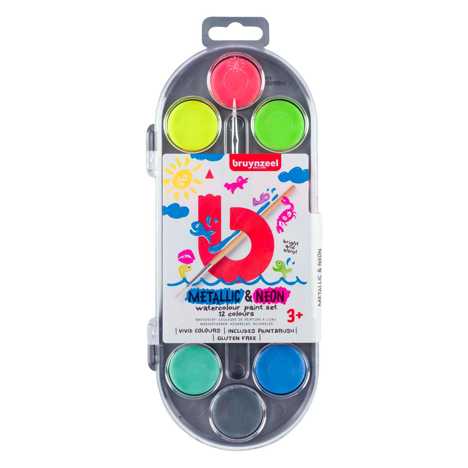 Bruynzeel - Waterverfset kids metallic en neon