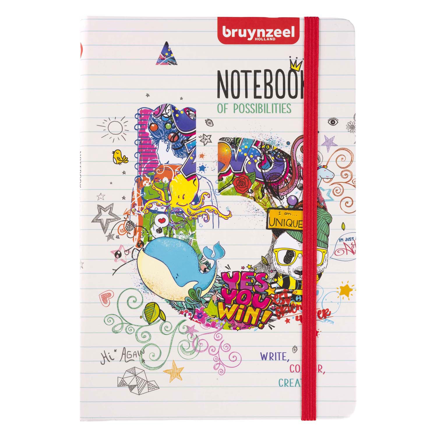 Bruynzeel - notitieboek a5 80 g/m 160 pagina's
