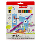 BRUYNZEEL - BRUYNZEEL kids triple kleurpotloden set 12