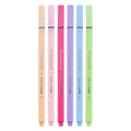 Bruynzeel fineliner set pastel 6 kleuren