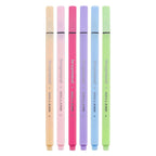 Bruynzeel fineliner set pastel 6 kleuren