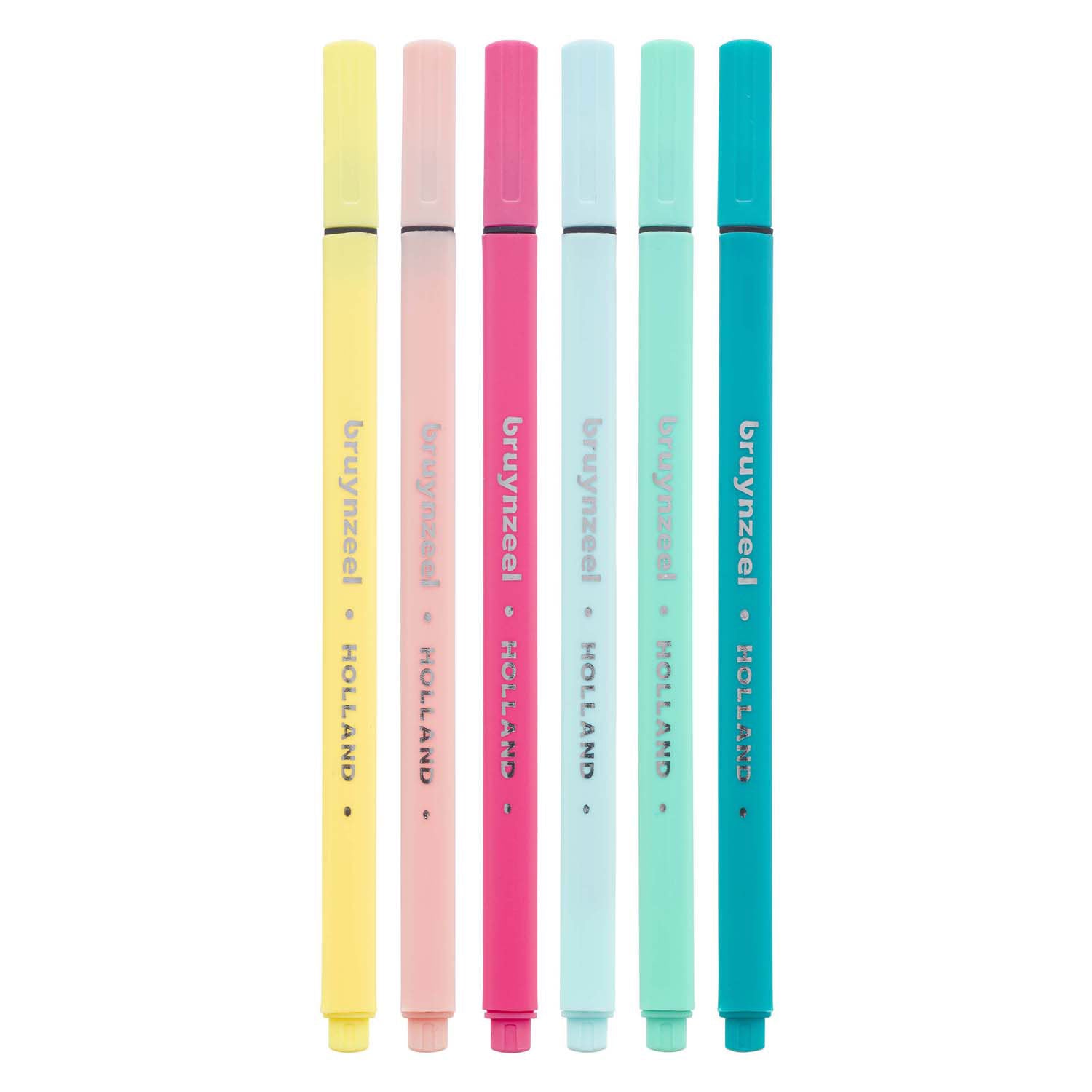 Bruynzeel - fineliner set licht 6 kleuren