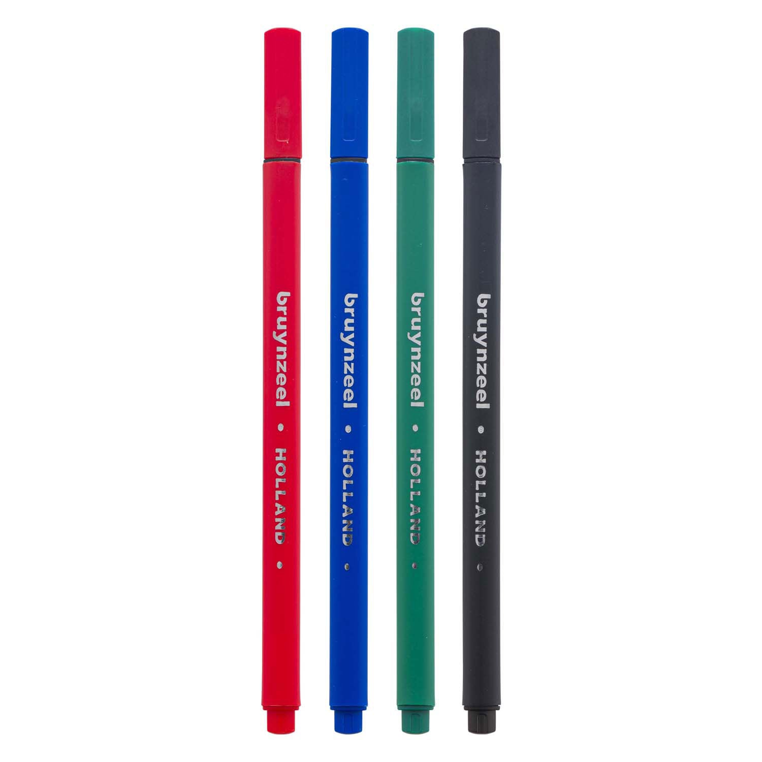 Bruynzeel fineliner set 4 kleuren
