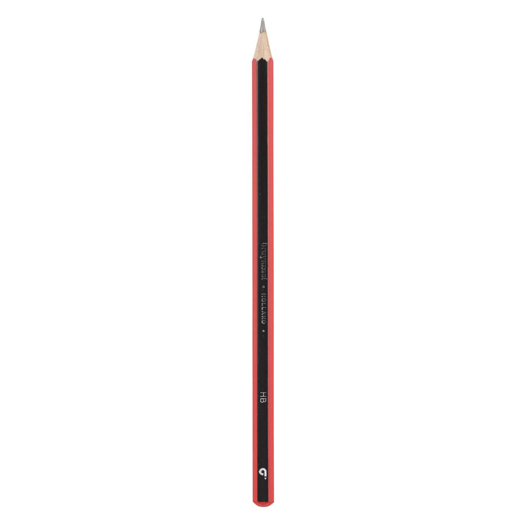 Bruynzeel hb grafietpotlood zwart rood