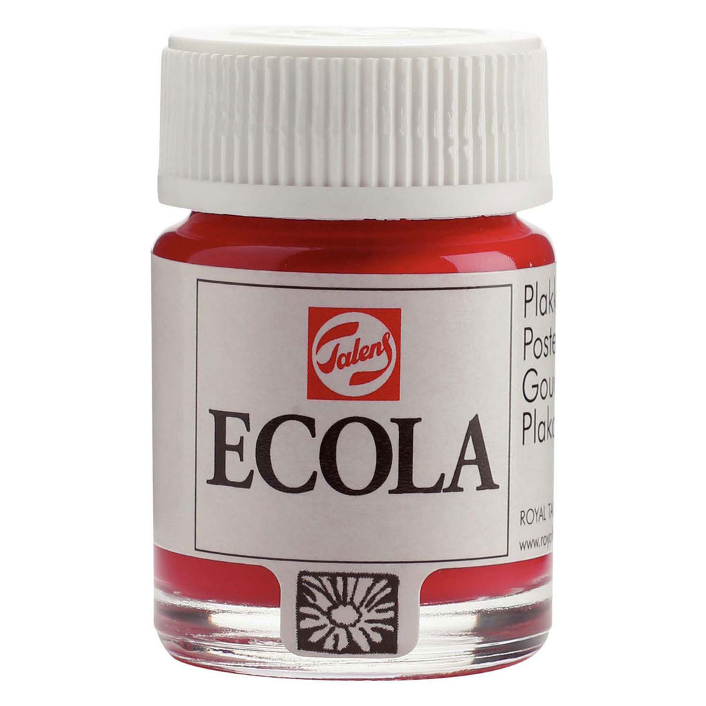 Bruynzeel - Ecola plakkaatverf fles 16ml karmijn 318