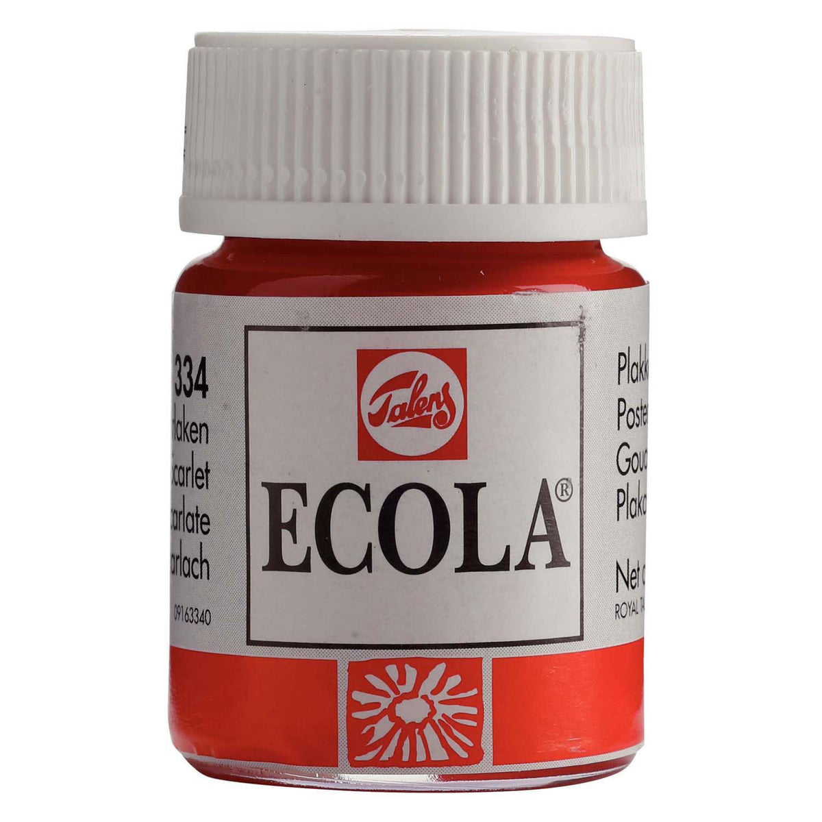 Bruynzeel - Ecola plakkaatverf fles 16ml scharlaken 334