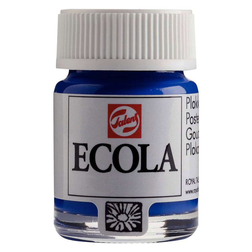 Bruynzeel - Ecola plakkaatverf fles 16ml donkerblauw 502