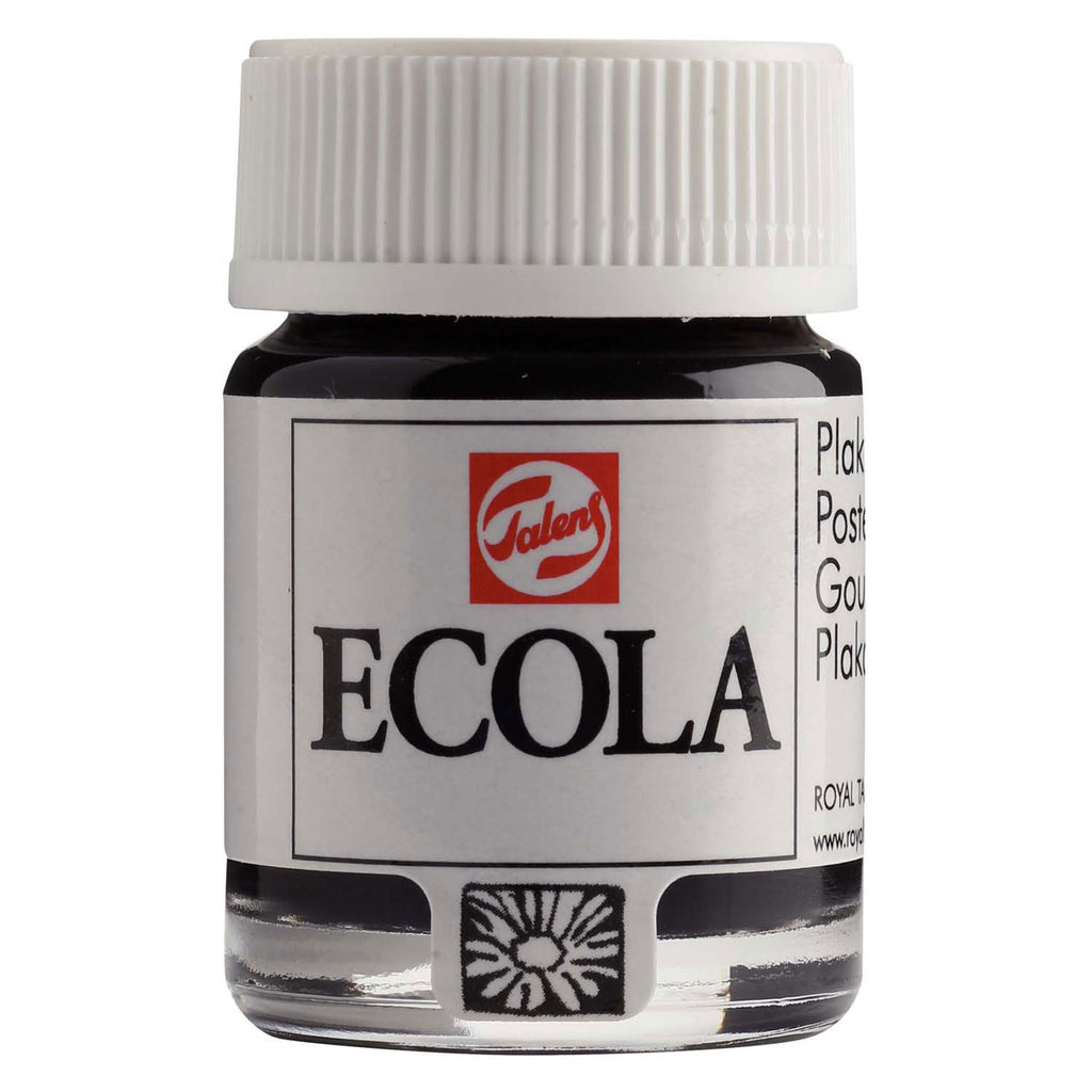 Bruynzeel - Ecola plakkaatverf fles 16ml zwart 700