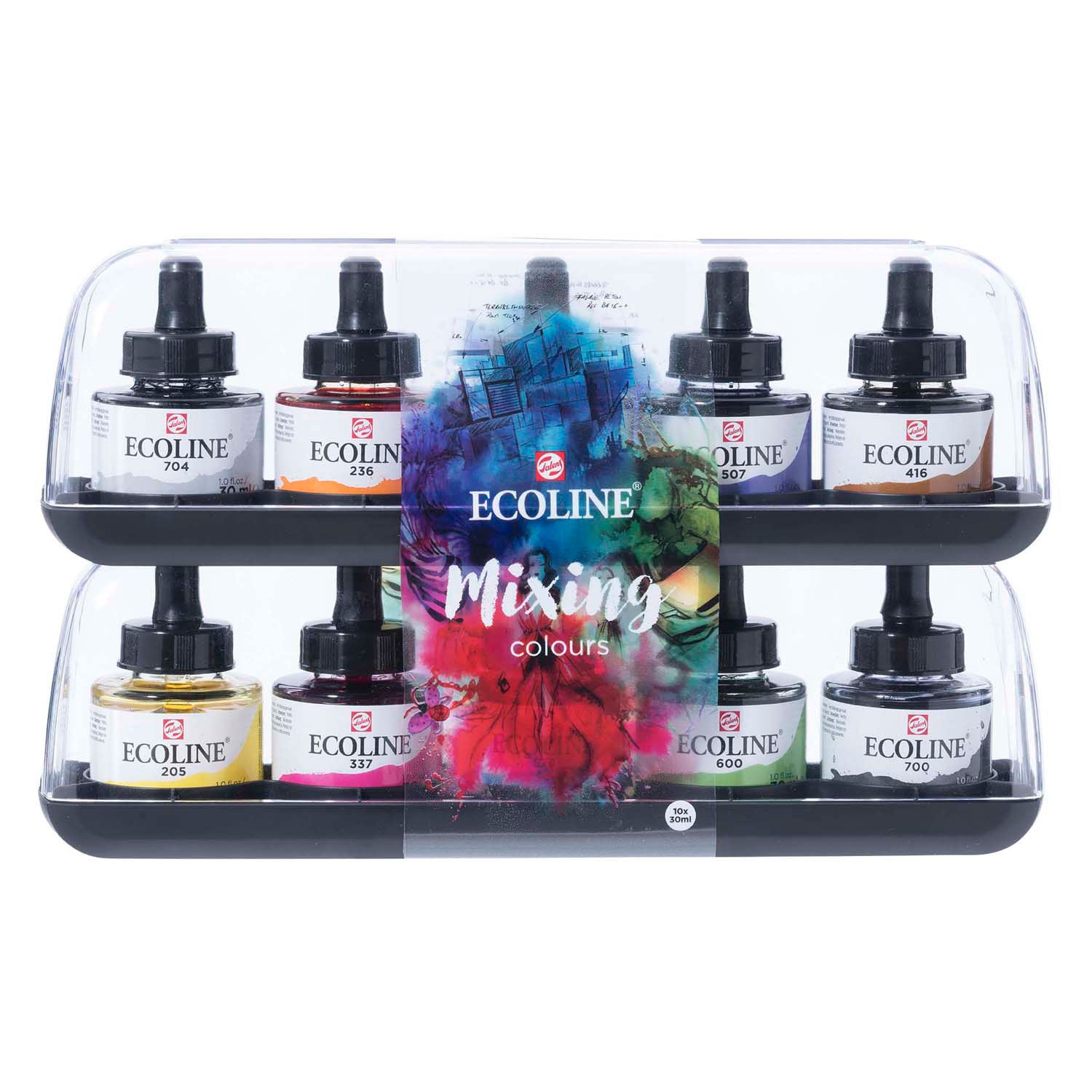 Ecoline - Ecoline vloeibare waterverf mengset 10x30ml