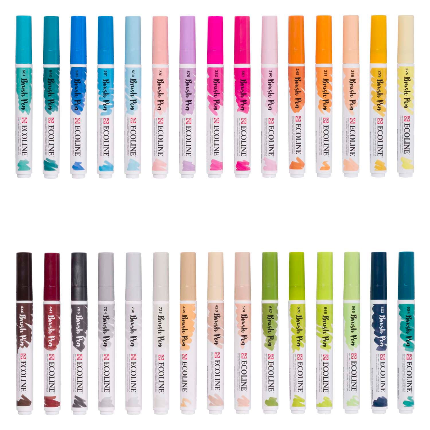 Bruynzeel - Ecoline brush pen set additional 30 kleuren