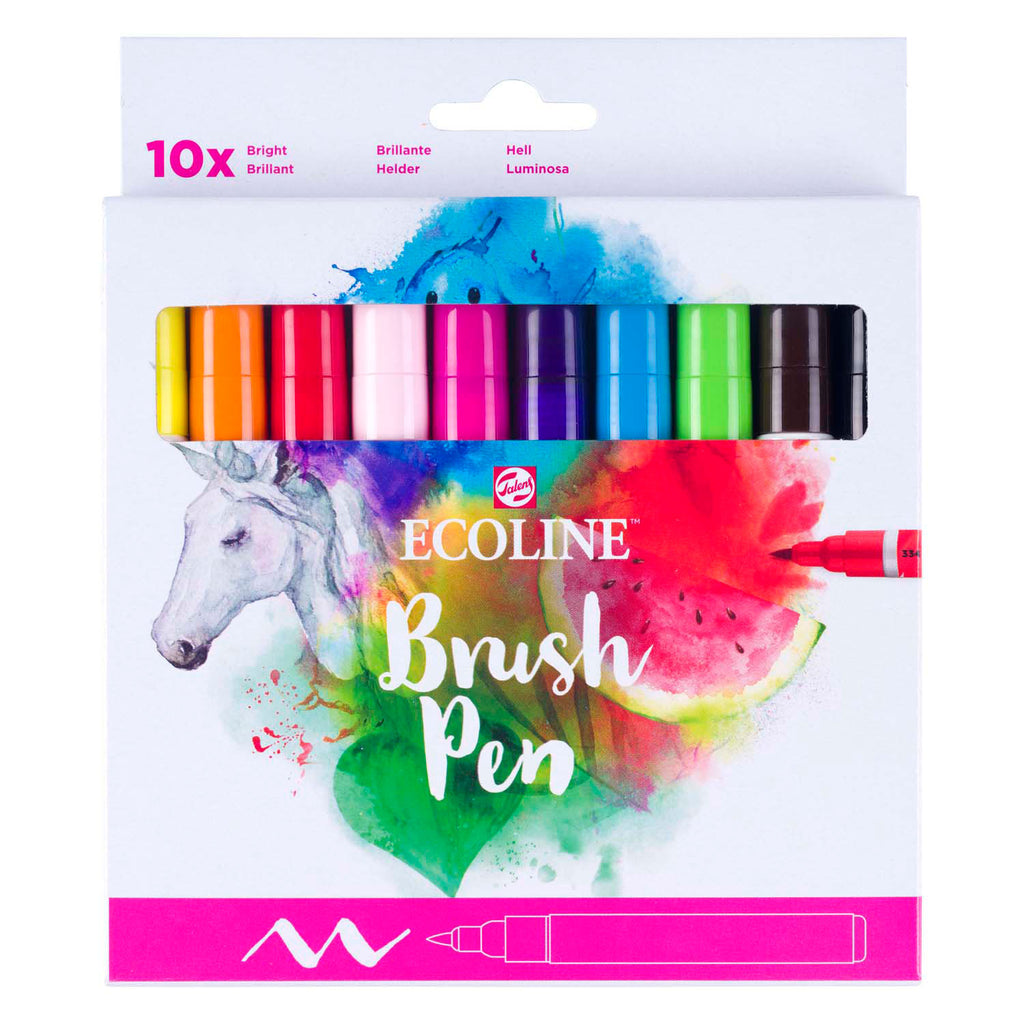 Ecoline - Ecoline brush pen set helder | 10 colours