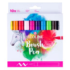 Ecoline - Ecoline brush pen set helder | 10 colours