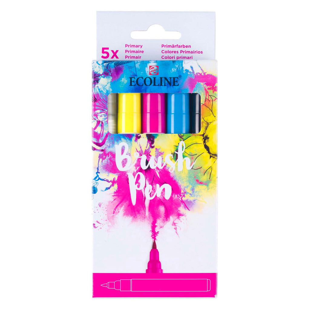 Ecoline - Ecoline brush pen set primair | 5 colours