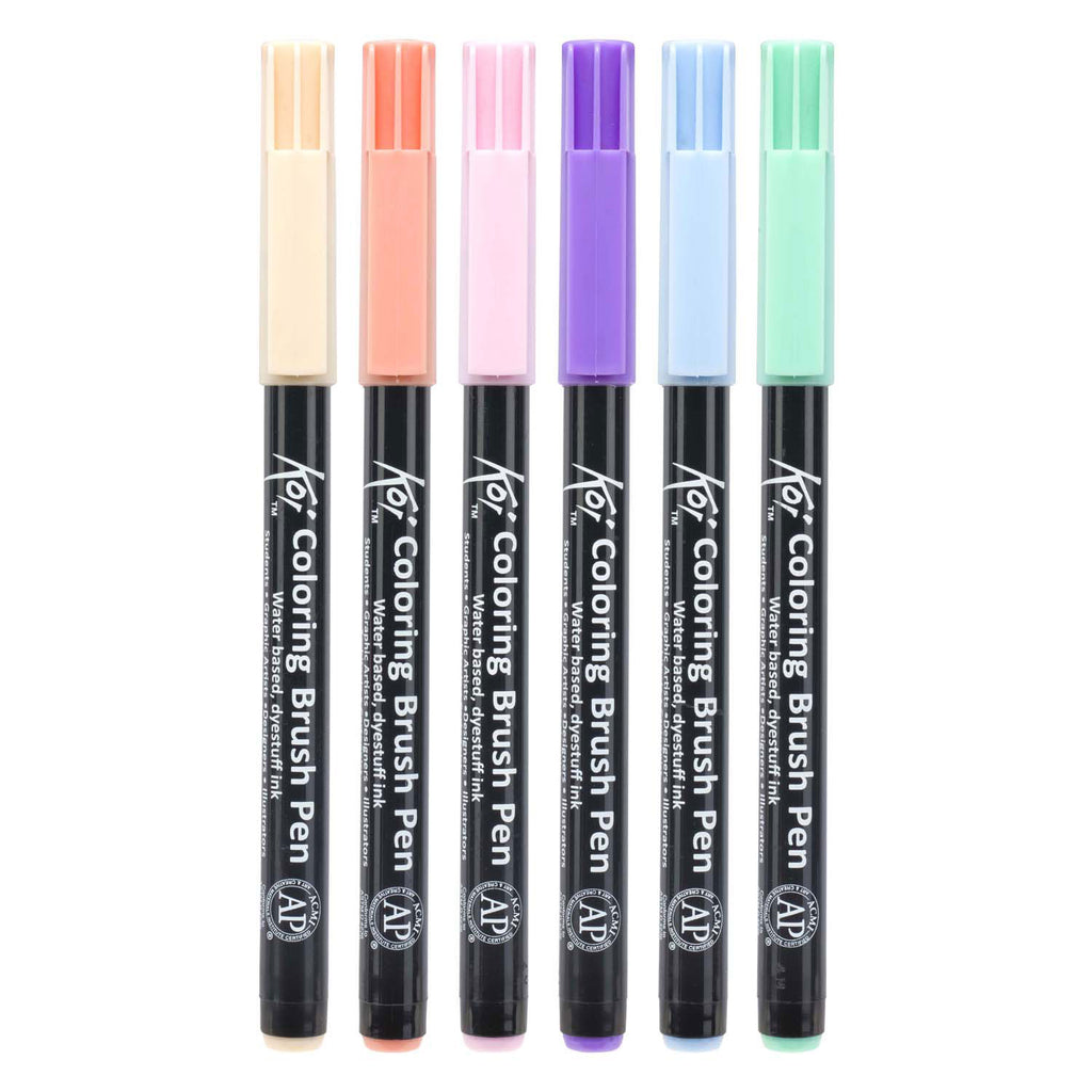 Sakura koi coloring brush pen set sweets | 6 kleuren