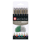 Sakura • pigma micron set basiskleuren 0,25mm 6stuks