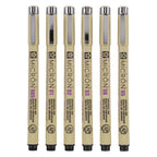 Sakura • pigma micron set basiskleuren 0,25mm 6stuks