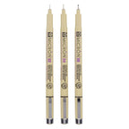 Sakura - Sakura pigma micron etui 3 fineliners zwart 02-04-08