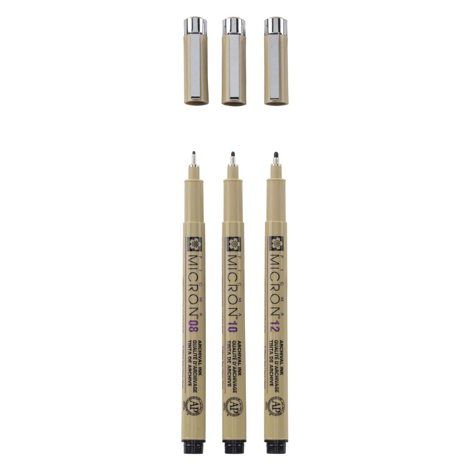 Sakura - Sakura pigma micron etui 3 fineliners zwart 08-10-12 breed