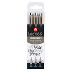 Sakura - Sakura pigma micron 05 fineliner set | 3 pennen zwart & grijs