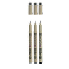 Sakura • pigma micron 05 fineliner set zwart grijs 3pcs