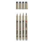 Sakura - Sakura pigma micron fineliner set 4 maten licht koelgrijs
