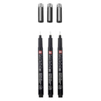 Sakura pigma micron black edition set en gratis etui, 3st