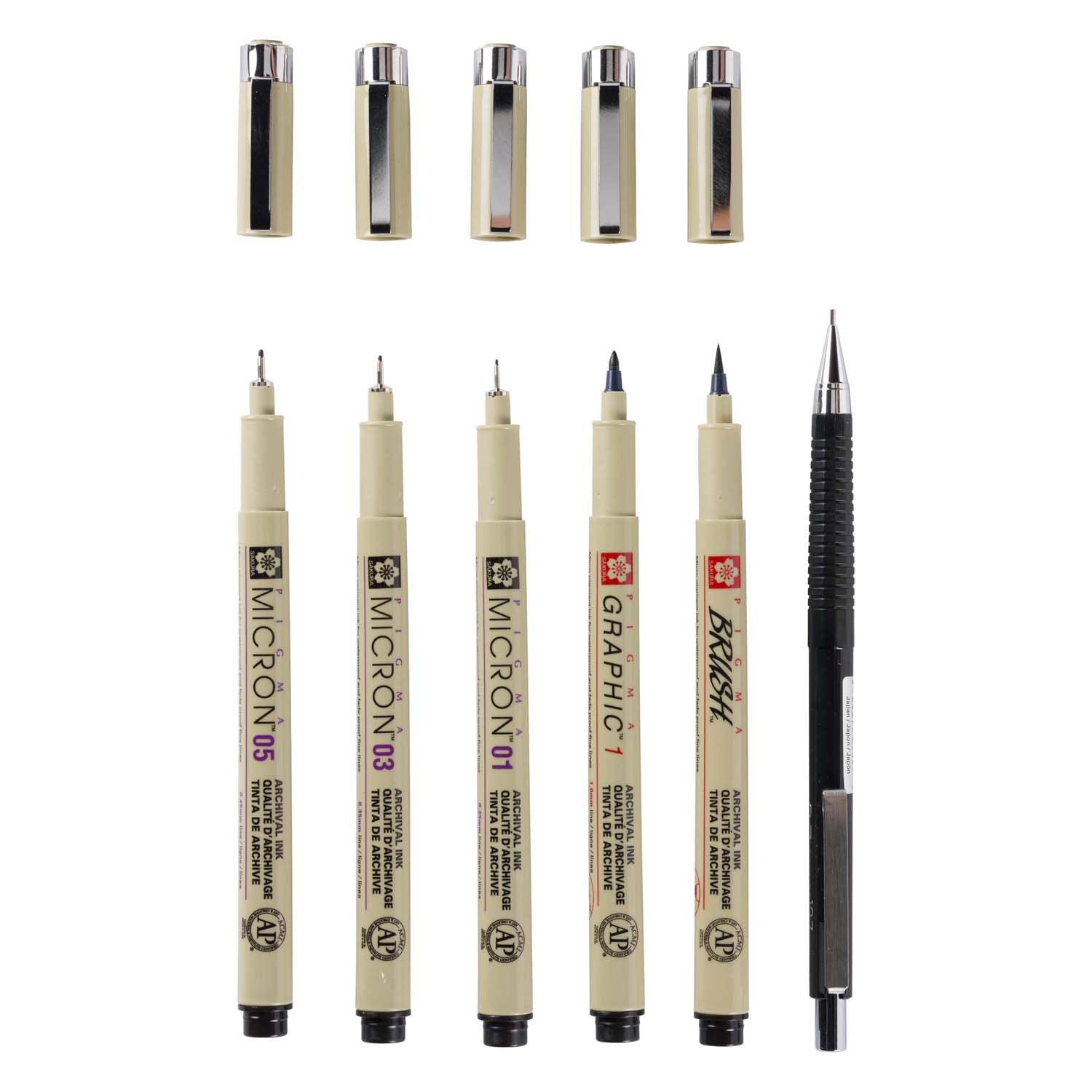 Sakura - Sakura unieke manga-collectie van 6 pigma micron